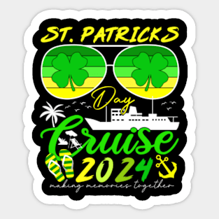 St. Patrick’s 2024 Cruise Squad Funny Family Matching Sticker